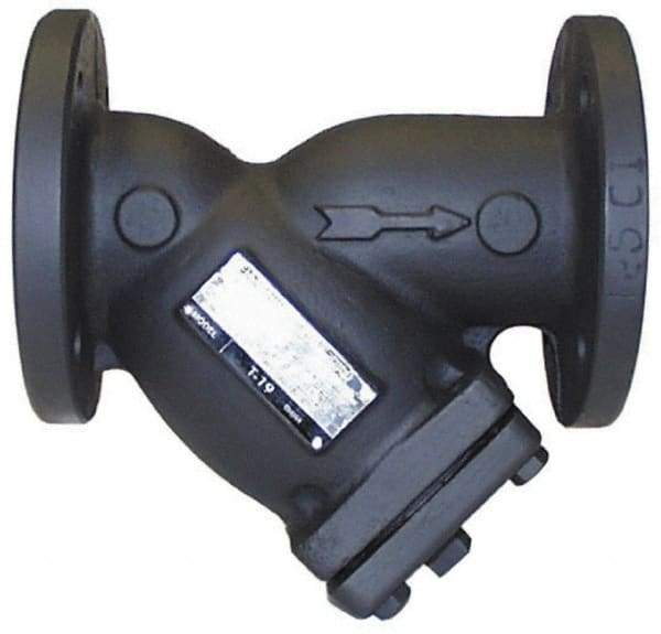 Legend Valve - 5" Pipe, Flanged Ends, Cast Iron Y-Strainer - 200 psi WOG Rating, 150 psi WSP Rating - Eagle Tool & Supply