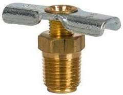 Eaton - Steel External Seat Drain Cock & Shutoff Valve - 1/8 Thread, 150 Max psi - Eagle Tool & Supply