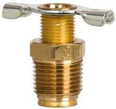 Eaton - Steel External Seat Drain Cock & Shutoff Valve - 3/8 Thread, 150 Max psi - Eagle Tool & Supply