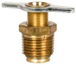 Eaton - Steel External Seat Drain Cock & Shutoff Valve - 1/2 Thread, 150 Max psi - Eagle Tool & Supply
