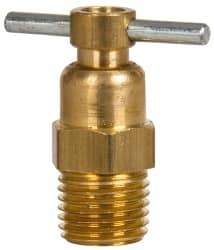 Eaton - Steel Internal Seat Drain Cock & Shutoff Valve - 1/4 Thread, 150 Max psi - Eagle Tool & Supply