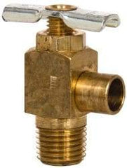 Eaton - Steel Angle Bib Drain Drain Cock & Shutoff Valve - 1/4 Thread, 150 Max psi - Eagle Tool & Supply