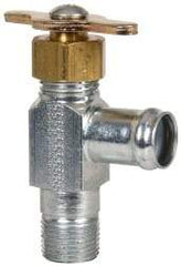 Eaton - 5/8" Pipe, Steel Hose to Pipe Drain Cock & Shutoff Valve - 3/8 Thread, 150 Max psi - Eagle Tool & Supply