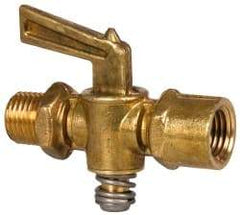 Eaton - Steel Shutoff Drain Cock & Shutoff Valve - 1/4 Thread, 30 Max psi - Eagle Tool & Supply