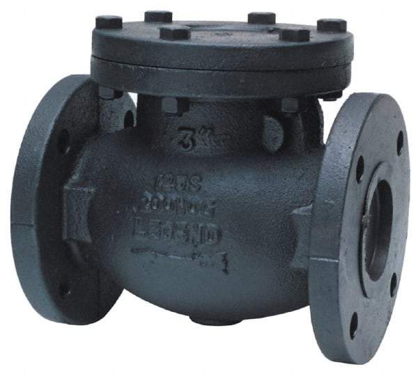 Legend Valve - 4" Cast Iron Check Valve - Inline, Flanged - Eagle Tool & Supply