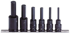 Proto - 6 Piece 1/2" Drive Metric Impact Hex Bit Socket Set - 6 to 17mm Hex - Eagle Tool & Supply