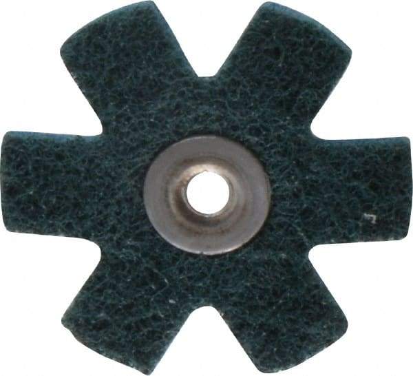 3M - 2" Diam Nonwoven Sanding Star - Very Fine Grade, Eyelet, 24,000 RPM - Eagle Tool & Supply