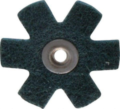 3M - 2" Diam Nonwoven Sanding Star - Very Fine Grade, Eyelet, 24,000 RPM - Eagle Tool & Supply