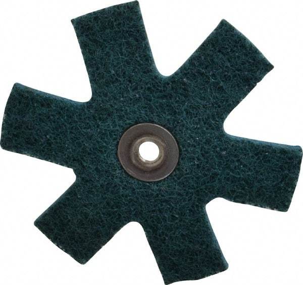 3M - 3" Diam Nonwoven Sanding Star - Very Fine Grade, Eyelet, 18,000 RPM - Eagle Tool & Supply