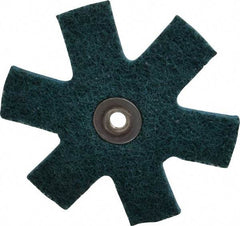 3M - 3" Diam Nonwoven Sanding Star - Very Fine Grade, Eyelet, 18,000 RPM - Eagle Tool & Supply