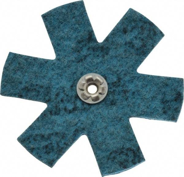 3M - 4" Diam Nonwoven Sanding Star - Very Fine Grade, Eyelet, 18,000 RPM - Eagle Tool & Supply