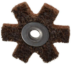3M - 1-1/2" Diam Nonwoven Sanding Star - Coarse Grade, Eyelet, 24,000 RPM - Eagle Tool & Supply