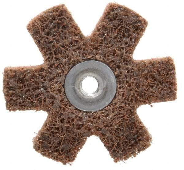 3M - 2" Diam Nonwoven Sanding Star - Coarse Grade, Eyelet, 24,000 RPM - Eagle Tool & Supply