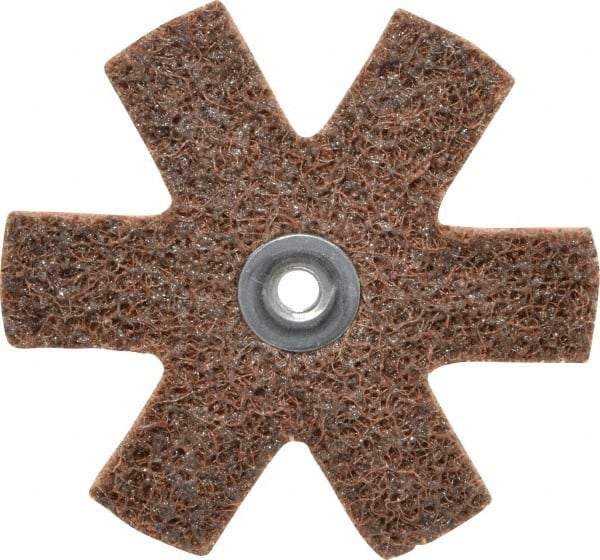 3M - 3" Diam Nonwoven Sanding Star - Coarse Grade, Eyelet, 18,000 RPM - Eagle Tool & Supply