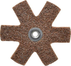 3M - 3" Diam Nonwoven Sanding Star - Coarse Grade, Eyelet, 18,000 RPM - Eagle Tool & Supply