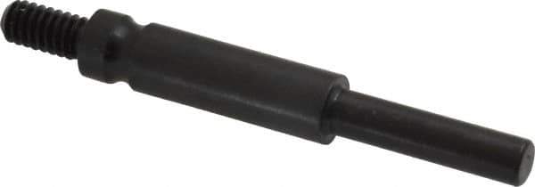 Made in USA - 1/4-20 Cross/Square Pad Mandrel - 3" Long x 1/4" Diam - Eagle Tool & Supply