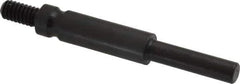 Made in USA - 1/4-20 Cross/Square Pad Mandrel - 3" Long x 1/4" Diam - Eagle Tool & Supply