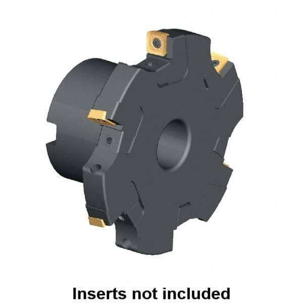 Kennametal - Shell Mount Connection, 0.359" Cutting Width, 1.2563" Depth of Cut, 125mm Cutter Diam, 1.2598" Hole Diam, 8 Tooth Indexable Slotting Cutter - KSSM Toolholder, SP.T 10T3.. Insert, Left Hand Cutting Direction - Eagle Tool & Supply