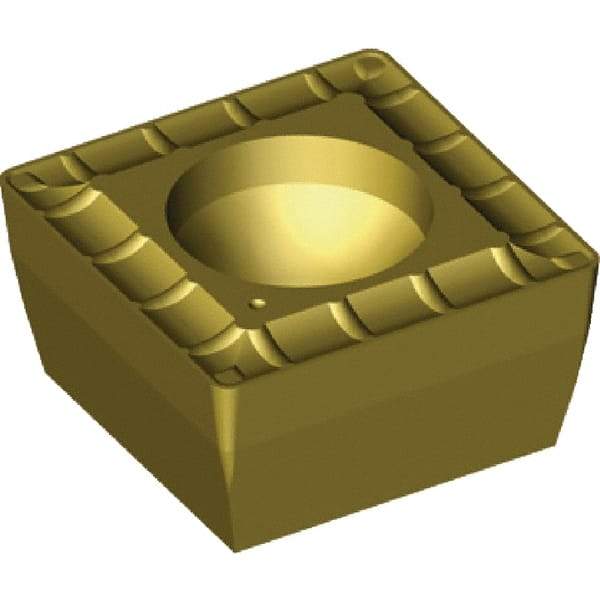 Kennametal - SPGT120408 MDT Grade KC7140 Carbide Indexable Drill Insert - TiCN/TiN Finish, Square, 1/2" Inscribed Circle - Eagle Tool & Supply