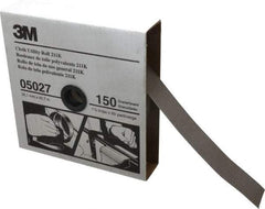 3M - 1-1/2" x 50 Yd 150 Grit Aluminum Oxide Cloth Roll - Very Fine Grade, J Weighted Backing - Eagle Tool & Supply