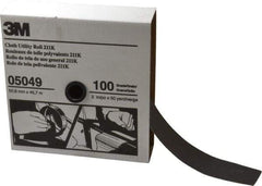 3M - 2" x 50 Yd 100 Grit Aluminum Oxide Cloth Roll - Fine Grade, J Weighted Backing - Eagle Tool & Supply