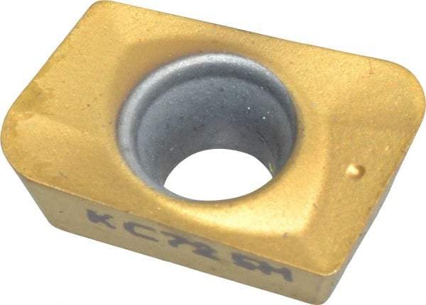 Kennametal - ADKT16224 LC Grade KC725M Carbide Milling Insert - TiN/TiCN/TiN Finish, 0.1378" Thick, 1.6mm Corner Radius - Eagle Tool & Supply