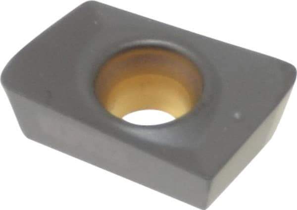 Kennametal - ADKT1622 LC Grade KCPK30 Carbide Milling Insert - TiN/TiCN/Al2O3 Finish, 0.1378" Thick, 0.8mm Corner Radius - Eagle Tool & Supply