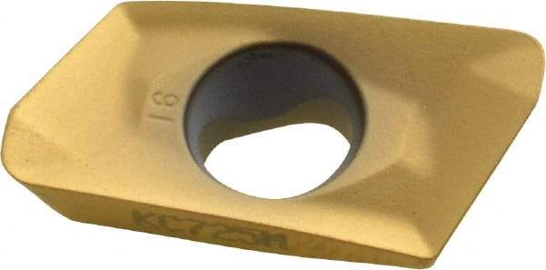 Kennametal - EP1816 GD Grade KC725M Carbide Milling Insert - TiN/TiCN/TiN Finish, 0.217" Thick, 1.6mm Corner Radius - Eagle Tool & Supply