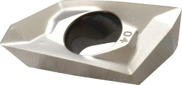 Kennametal - EC1804 LD Grade KC410M Carbide Milling Insert - TiB2 Finish, 0.217" Thick, 0.4mm Corner Radius - Eagle Tool & Supply