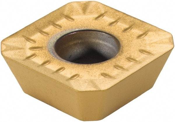 Kennametal - SEKT443 GP2 Grade KC725M Carbide Milling Insert - TiN/TiCN/TiN Finish, 3/16" Thick, 14mm Inscribed Circle, 1mm Corner Radius - Eagle Tool & Supply