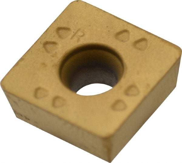 Kennametal - SPET3125 GB2 Grade KC725M Carbide Milling Insert - TiN/TiCN/TiN Finish, 0.1563" Thick, 10mm Inscribed Circle, 0.8mm Corner Radius - Eagle Tool & Supply