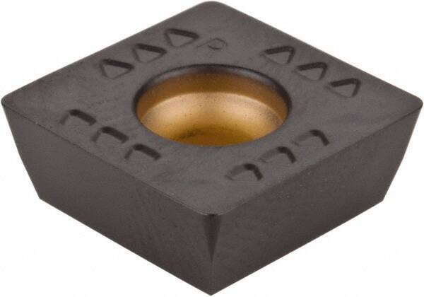 Kennametal - SDET43 GB2 Grade KCK15 Carbide Milling Insert - TiN/TiCN/Al2O3 Finish, 3/16" Thick, 1/2" Inscribed Circle, 0.8mm Corner Radius - Eagle Tool & Supply