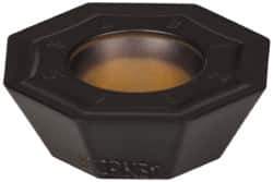 Kennametal - OFPT53 GB Grade KCPK30 Carbide Milling Insert - TiN/TiCN/Al2O3 Finish, 0.1969" Thick, 0.5787" Inscribed Circle, 0.8mm Corner Radius - Eagle Tool & Supply