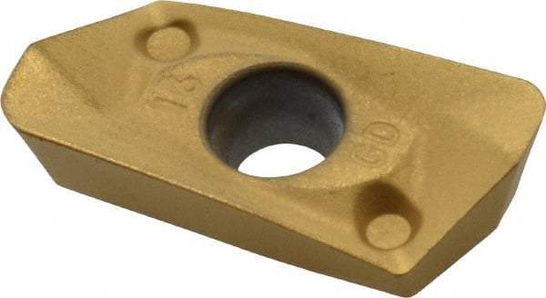 Kennametal - EP1416 GD Grade KC725M Carbide Milling Insert - TiN/TiCN/TiN Finish, 0.177" Thick, 1.6mm Corner Radius - Eagle Tool & Supply