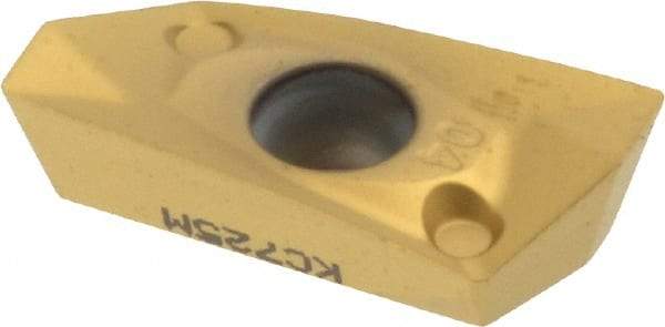 Kennametal - EC1404 GD Grade KC725M Carbide Milling Insert - TiN/TiCN/TiN Finish, 0.177" Thick, 0.4mm Corner Radius - Eagle Tool & Supply