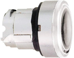 Schneider Electric - 22mm Mount Hole, Flush, Pushbutton Switch Only - Round, White Pushbutton, Nonilluminated, Momentary (MO) - Eagle Tool & Supply