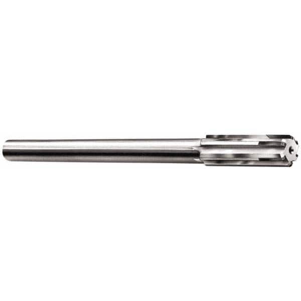 Made in USA - 0.612" Carbide-Tipped 6 Flute Chucking Reamer - Eagle Tool & Supply