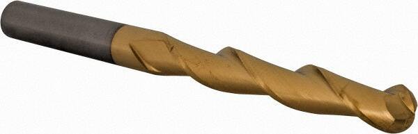 Kennametal - 1/2" Diam, 3" LOC, 2 Flute Solid Carbide Ball End Mill - TiN/TiCN/TiN Finish, Single End, 6" OAL, 1/2" Shank Diam, Spiral Flute - Eagle Tool & Supply