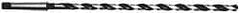 Interstate - 3/8", 1MT 118° Point High Speed Steel Taper Shank Drill Bit - Oxide Finish, 17" Flute Length, 24" OAL, Spiral Flute, Series 502 - Eagle Tool & Supply