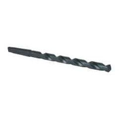 Interstate - 7/8", 3MT 118° Point High Speed Steel Taper Shank Drill Bit - Oxide Finish, 10" Flute Length, 15" OAL, Spiral Flute, Series 502 - Eagle Tool & Supply