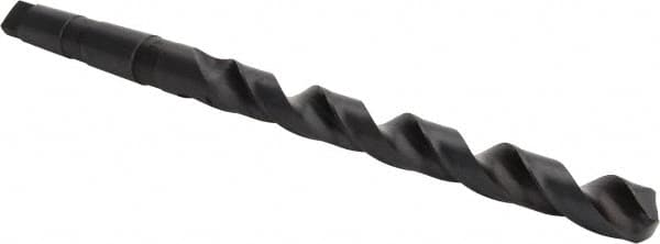 Interstate - 15/16", 3MT 118° Point High Speed Steel Taper Shank Drill Bit - Eagle Tool & Supply