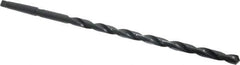 Interstate - 5/8", 2MT 118° Point High Speed Steel Taper Shank Drill Bit - Oxide Finish, 12" Flute Length, 18" OAL, Spiral Flute, Series 502 - Eagle Tool & Supply
