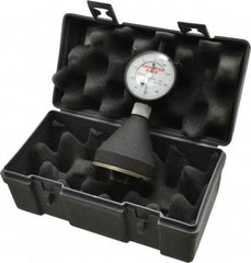 SPI - 1 to 2", 90 to 127° Included Angle, Internal Chamfer Gage - White Hardened Tool Steel (Plunger), 3 Blade & Conical Plunger, 0.002" Accuracy, 0.001" Graduation - Eagle Tool & Supply