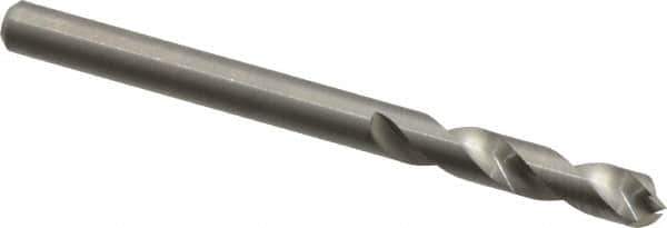 M.A. Ford - 5/32" Spiral Flute Solid Carbide Screw Machine Drill Bit - Bright Finish, Right Hand Cut, 3/4" Flute Length, 2-1/16" OAL, Standard Point, Straight Shank - Eagle Tool & Supply