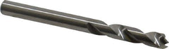 M.A. Ford - 3/16" Spiral Flute Solid Carbide Screw Machine Drill Bit - Bright Finish, Right Hand Cut, 15/16" Flute Length, 2-3/16" OAL, Standard Point, Straight Shank - Eagle Tool & Supply