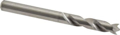 M.A. Ford - 7/32" Spiral Flute Solid Carbide Screw Machine Drill Bit - Bright Finish, Right Hand Cut, 1-1/16" Flute Length, 2-3/8" OAL, Standard Point, Straight Shank - Eagle Tool & Supply