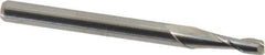 M.A. Ford - 3/32", 9/32" LOC, 1/8" Shank Diam, 1-1/2" OAL, 2 Flute, Solid Carbide Square End Mill - Single End, Uncoated, Spiral Flute, 30° Helix, Centercutting, Right Hand Cut, Right Hand Flute, Series 121 - Eagle Tool & Supply
