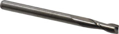 M.A. Ford - 1/8", 3/8" LOC, 1/8" Shank Diam, 1-1/2" OAL, 2 Flute, Solid Carbide Square End Mill - Single End, Uncoated, Spiral Flute, 30° Helix, Centercutting, Right Hand Cut, Right Hand Flute, Series 121 - Eagle Tool & Supply