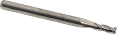 M.A. Ford - 3/32", 9/32" LOC, 1/8" Shank Diam, 1-1/2" OAL, 3 Flute, Solid Carbide Square End Mill - Single End, Uncoated, Spiral Flute, 30° Helix, Centercutting, Right Hand Cut, Right Hand Flute, Series 116 - Eagle Tool & Supply