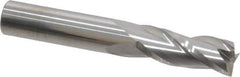 M.A. Ford - 3/8" Diam, 1" LOC, 3/8" Shank Diam, 2-1/2" OAL, 3 Flute Solid Carbide Square End Mill - Single End, Uncoated, Spiral Flute, 30° Helix Angle, Centercutting, Right Hand Cut, Right Hand Flute, Regular Length - Eagle Tool & Supply